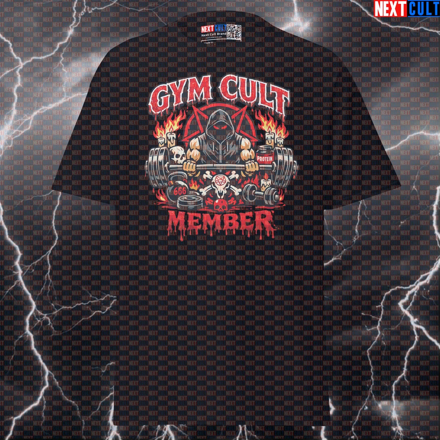Gym Cult Member Funny Gym T-Shirt Occult Lifting Meme Graphic Tee – Bodybuilding Powerlifting Workout Shirt Pump Cover T-shirts Next Cult Brand