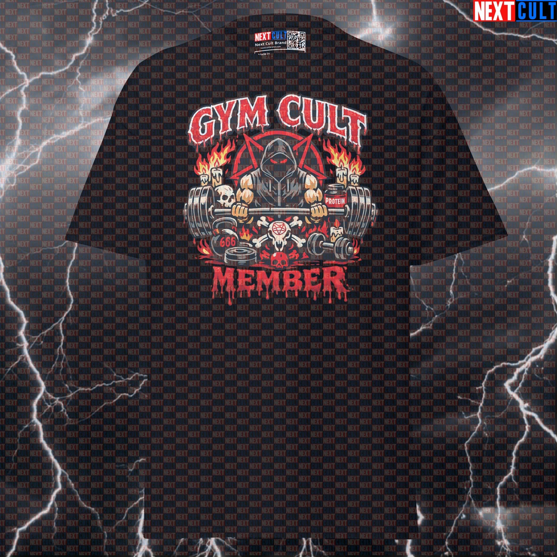 Gym Cult Member Funny Gym T-Shirt Occult Lifting Meme Graphic Tee – Bodybuilding Powerlifting Workout Shirt Pump Cover T-shirts Next Cult Brand