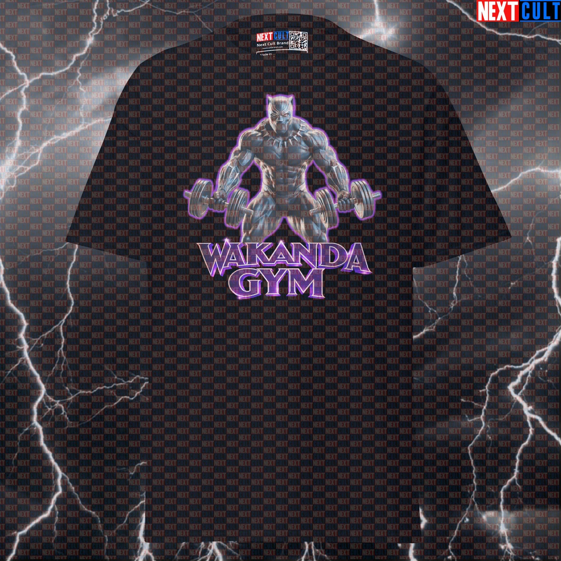 Wakanda Gym Black Panther Funny Gym T-Shirt Workout Tee Graphic Gym Shirt Bodybuilding Powerlifting Fitness Meme T-shirts Next Cult Brand