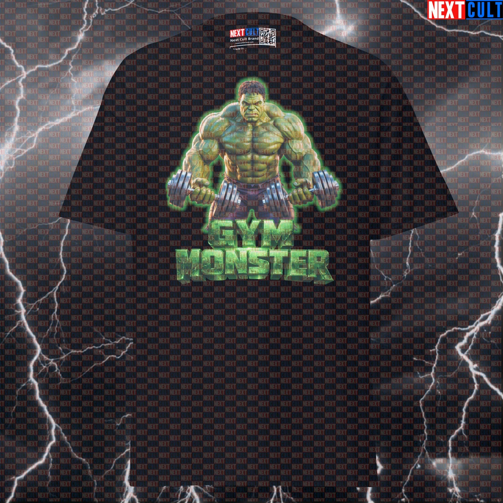 Gym Monster Hulk Funny Gym T-Shirt Workout Tee Graphic Gym Shirt Bodybuilding Fitness Pump Cover Muscle Meme T-shirts Next Cult Brand