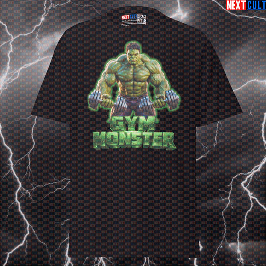 Gym Monster Hulk Funny Gym T-Shirt Workout Tee Graphic Gym Shirt Bodybuilding Fitness Pump Cover Muscle Meme T-shirts Next Cult Brand