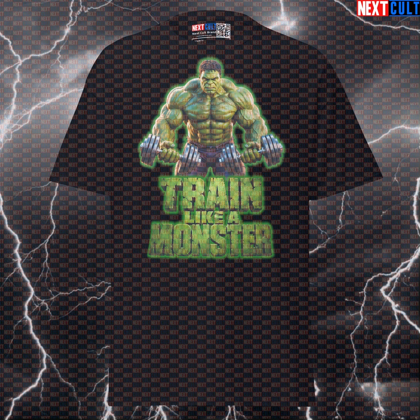 Train Like a Monster Hulk Funny Gym T-Shirt Workout Tee Graphic Gym Shirt Pump Cover Bodybuilding Fitness Motivation T-shirts Next Cult Brand