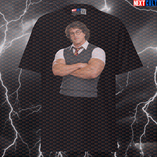 The Boy Who Lifted Funny Gym T-Shirt Rocky Potter Harry Potter Sylvester Stallone Workout Tee Graphic Gym Shirt T-shirts Next Cult Brand