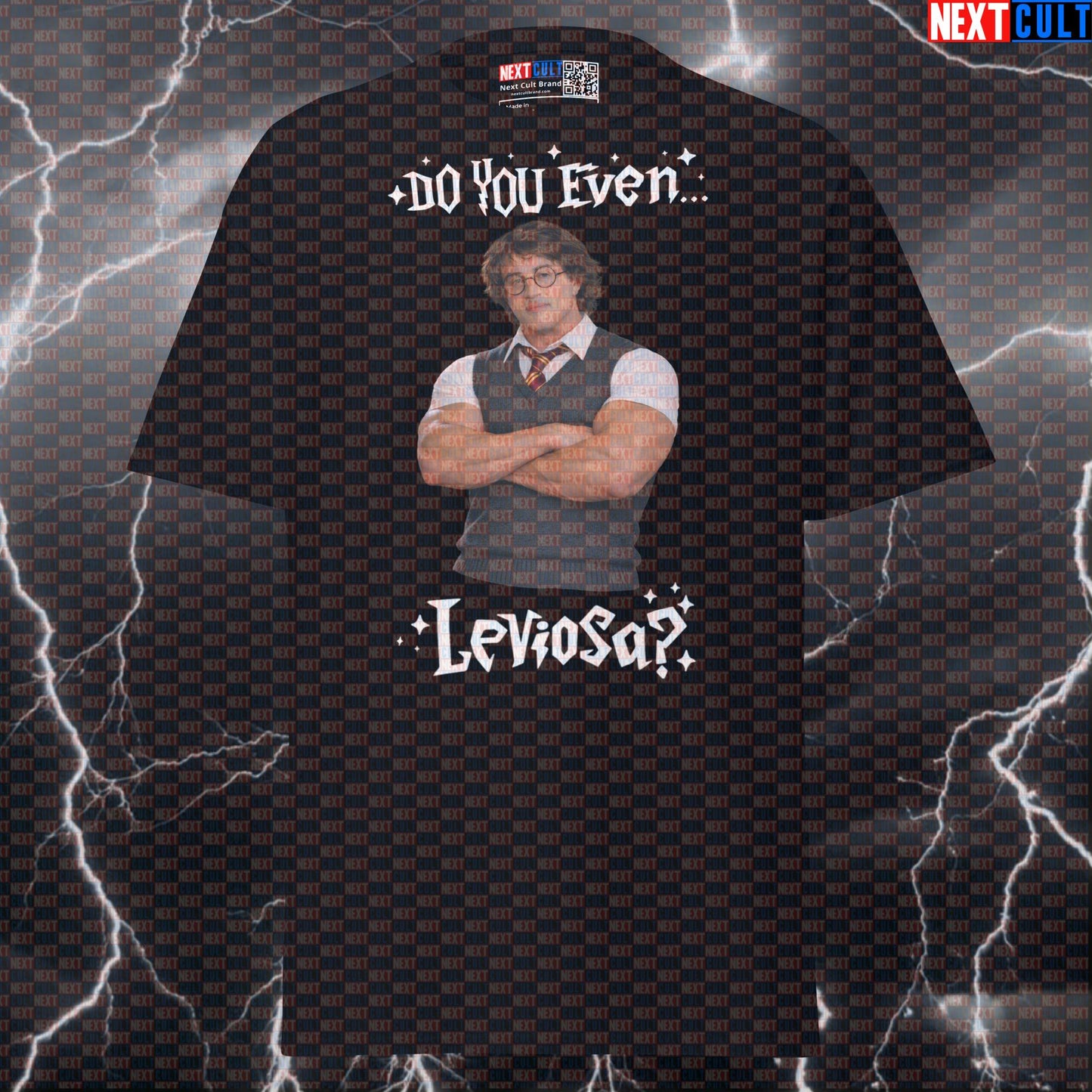 Do You Even Leviosa Funny Gym T-Shirt Rocky Potter Harry Potter Sylvester Stallone Workout Tee Graphic Gym Shirt T-shirts Next Cult Brand