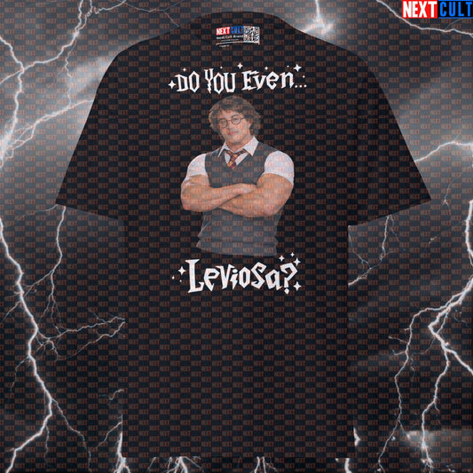 Do You Even Leviosa Funny Gym T-Shirt Rocky Potter Harry Potter Sylvester Stallone Workout Tee Graphic Gym Shirt T-shirts Next Cult Brand