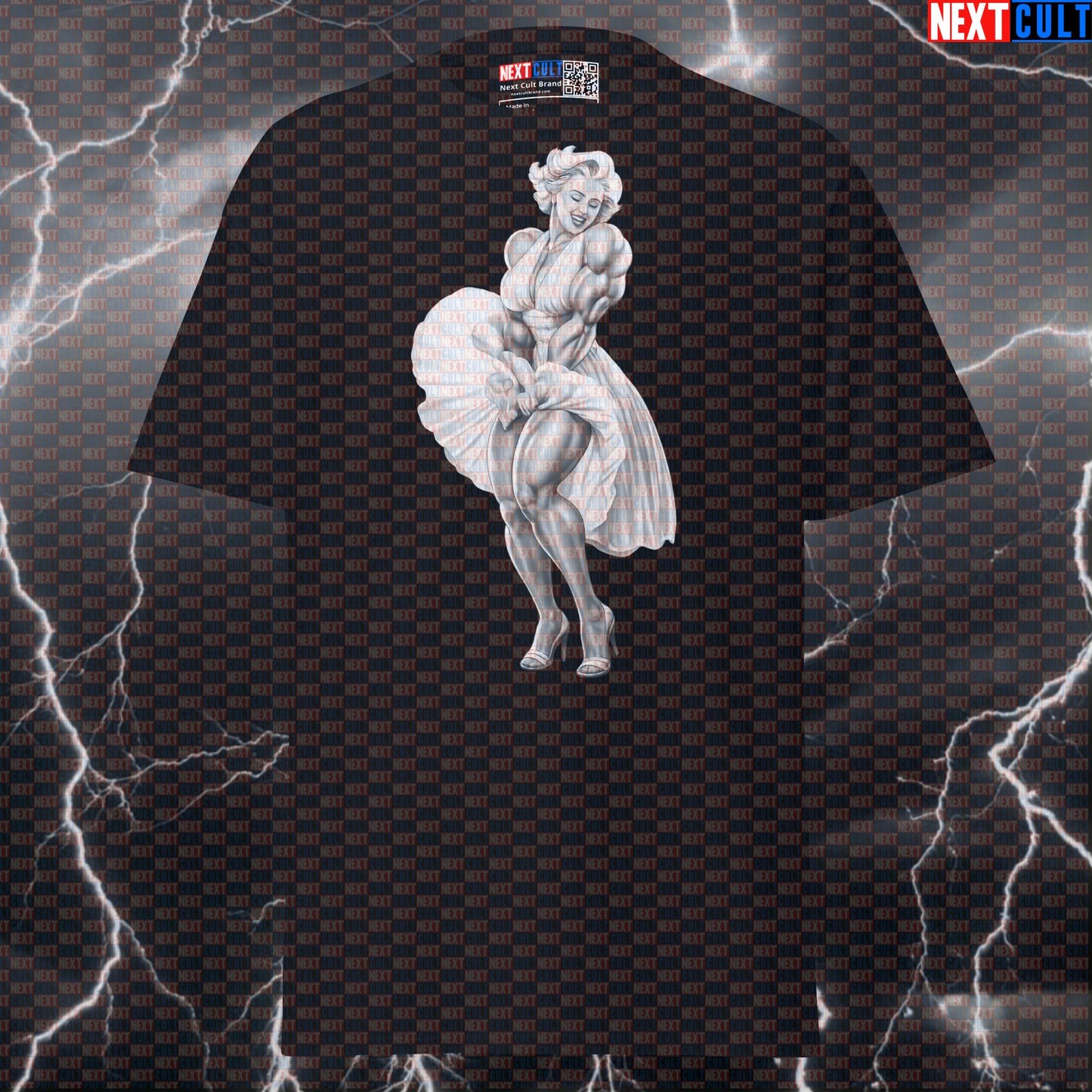 Marilyn Monroe Muscle Funny Gym T-Shirt Bodybuilding Pin-Up Graphic Tee Workout Shirt Fitness Pump Cover T-shirts Next Cult Brand