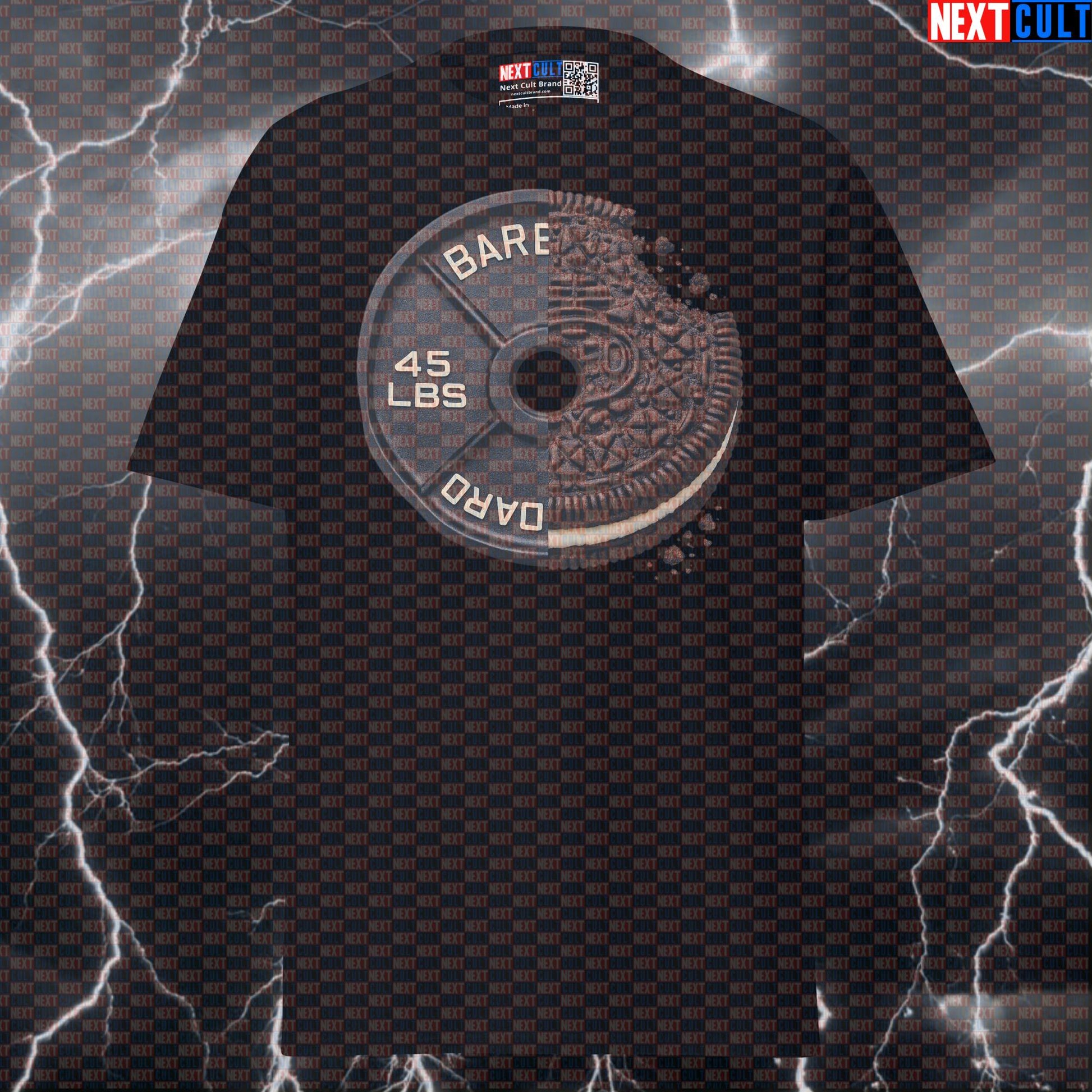 Cookies and Cream Weight Plate Funny Gym T-Shirt 45LB Plate Cookies & Weights Workout Tee Graphic Gym Shirt T-shirts Next Cult Brand
