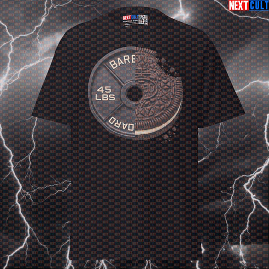 Cookies and Cream Weight Plate Funny Gym T-Shirt 45LB Plate Cookies & Weights Workout Tee Graphic Gym Shirt T-shirts Next Cult Brand