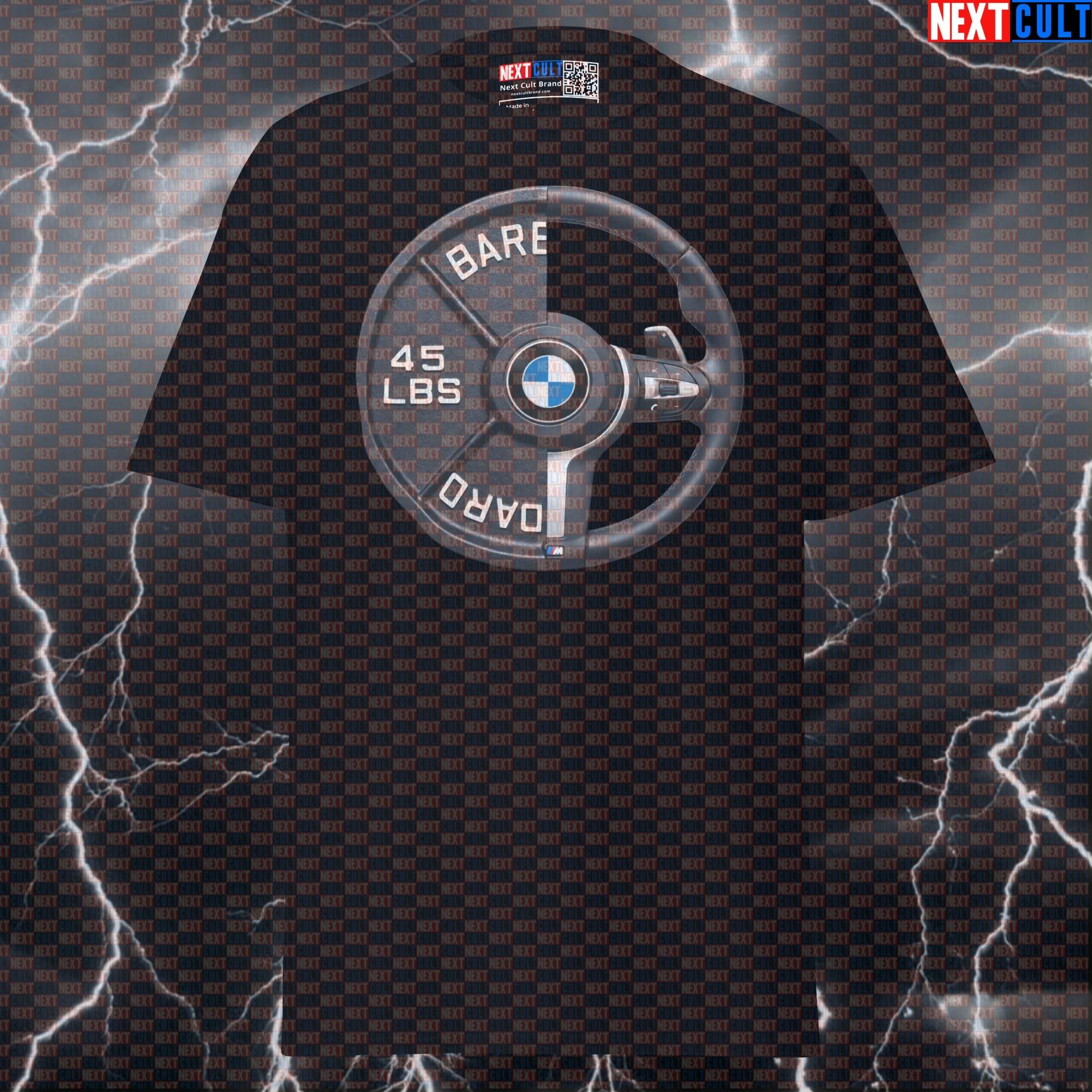 Steering Wheel Weight Plate Funny Gym T-Shirt 45LB Plate Cars & Weights Workout Tee Graphic Gym Shirt T-shirts Next Cult Brand