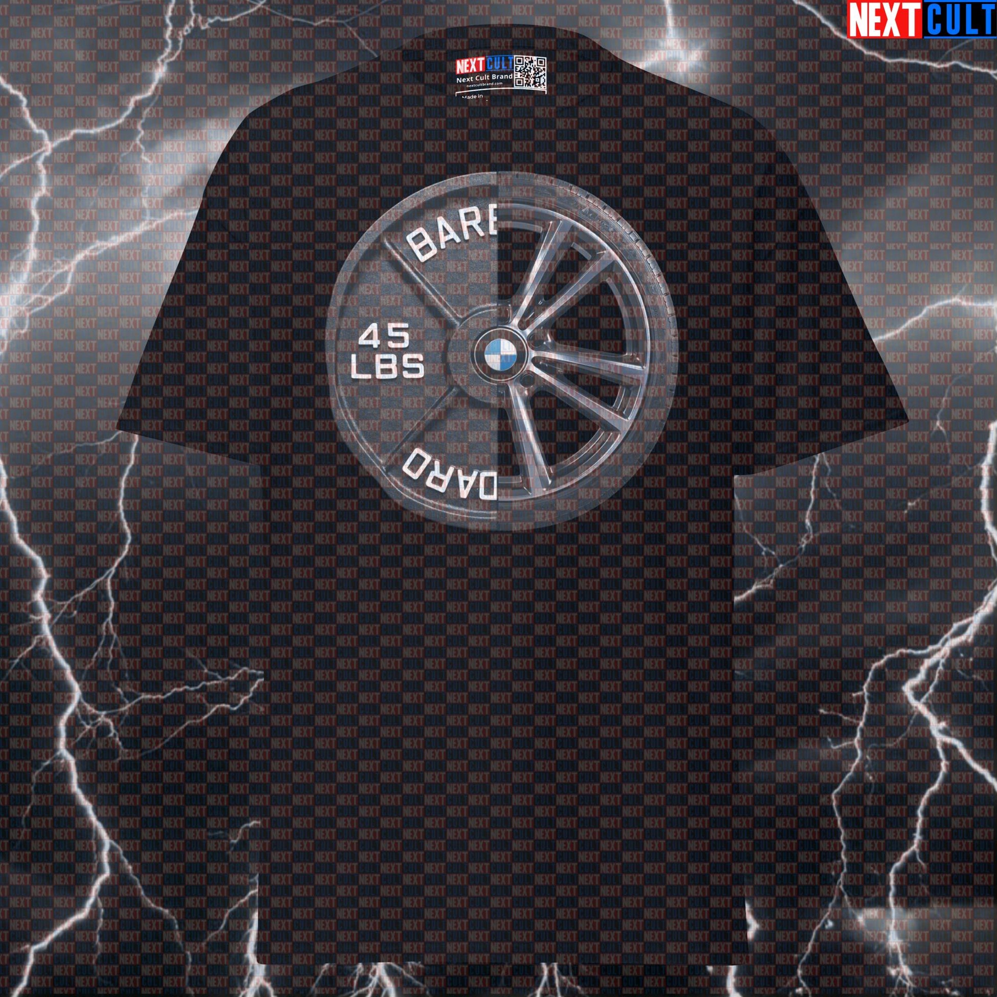 Car Wheel Weight Plate Funny Gym T-Shirt 45LB Plate Cars & Weights Workout Tee Graphic Gym Shirt T-shirts Next Cult Brand