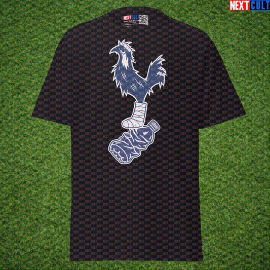 Bottlers FC T-Shirt, Tottenham Hotspur Parody Logo Spursy North London Football Graphic Tee Shirt Top Black T-shirts Next Cult Brand