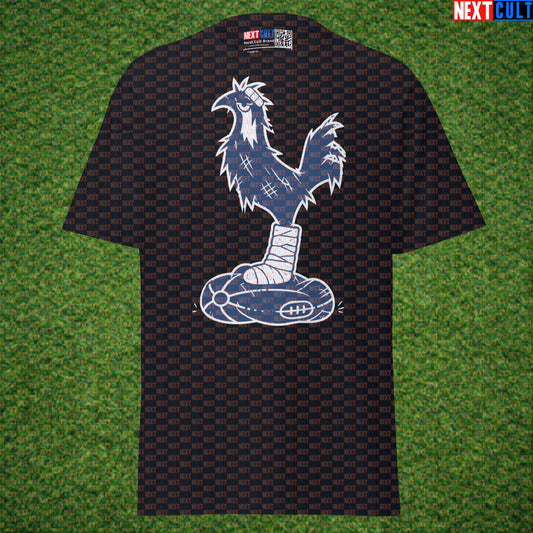 Deflated Tottenham Hotspur Parody T-Shirt, Funny Spursy Football Graphic Tee for North London Banter Black T-shirts Next Cult Brand
