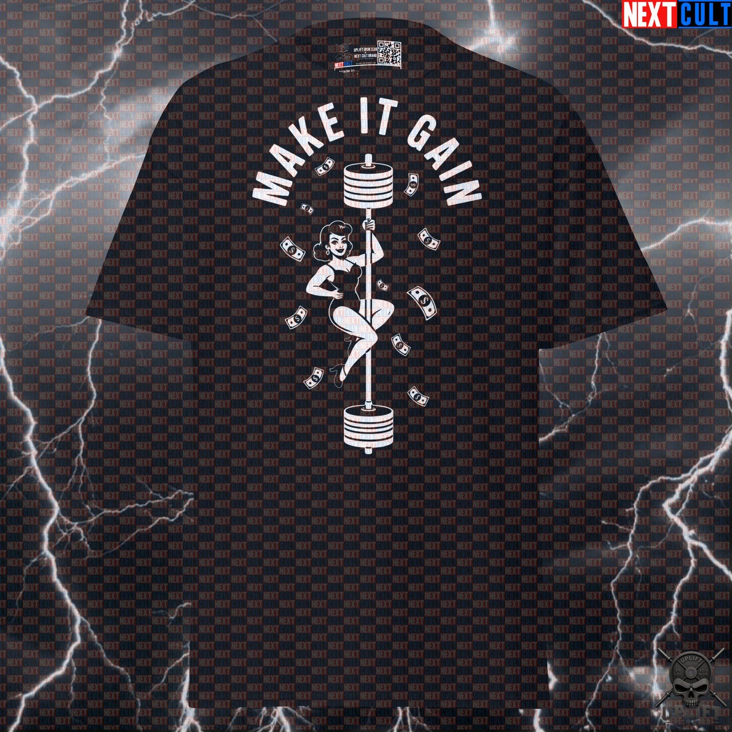 Funny Gym Shirt for Men - Make It Gain Pump Cover T-Shirt - Gymbro Workout Tee for Lifters & Bodybuilding Meme Fans T-shirts Next Cult Brand