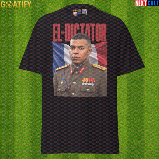 Kylian Mbappe T-Shirt – El Dictator Football Meme Graphic Tee for France and Real Madrid Fans Black T-shirts Next Cult Brand