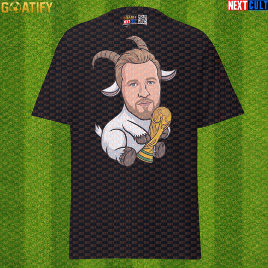Harry Kane T-Shirt – It’s Coming Home GOAT Graphic Tee for England World Cup Fans Black Next Cult Brand