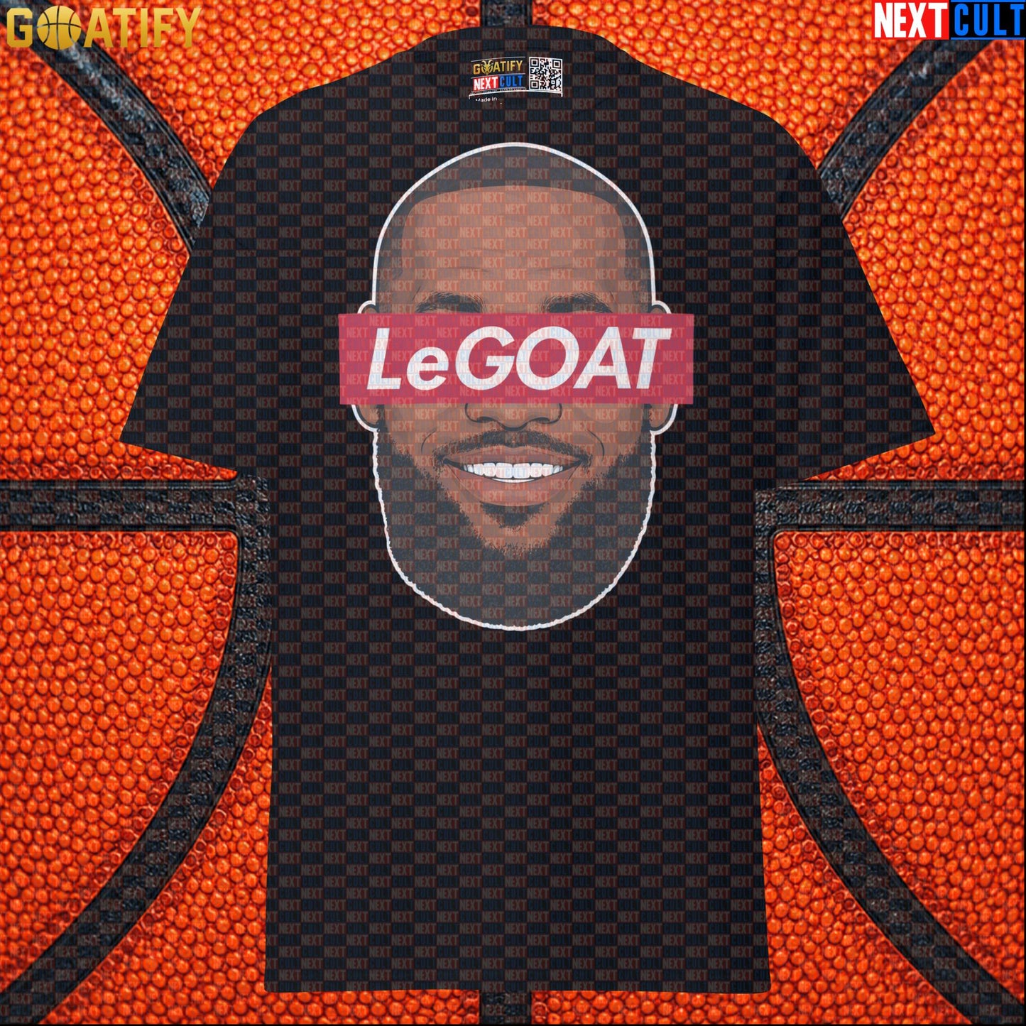 LeBron James T-Shirt – LeGOAT Streetwear Parody Graphic Tee for NBA Fans and Game Days |  | ["Basketball", "Cleveland Cavaliers", "LeBron James", "Los Angeles Lakers", "Miami Heat", "NBA"]
