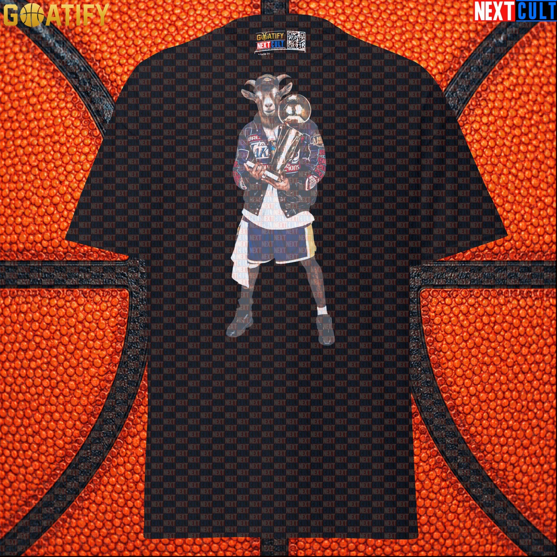 Kobe Bryant T-Shirt – GOAT Championship Celebration Graphic Tee for Lakers Basketball Fans |  | ["Basketball", "Kobe Bryant", "Los Angeles Lakers", "NBA"]