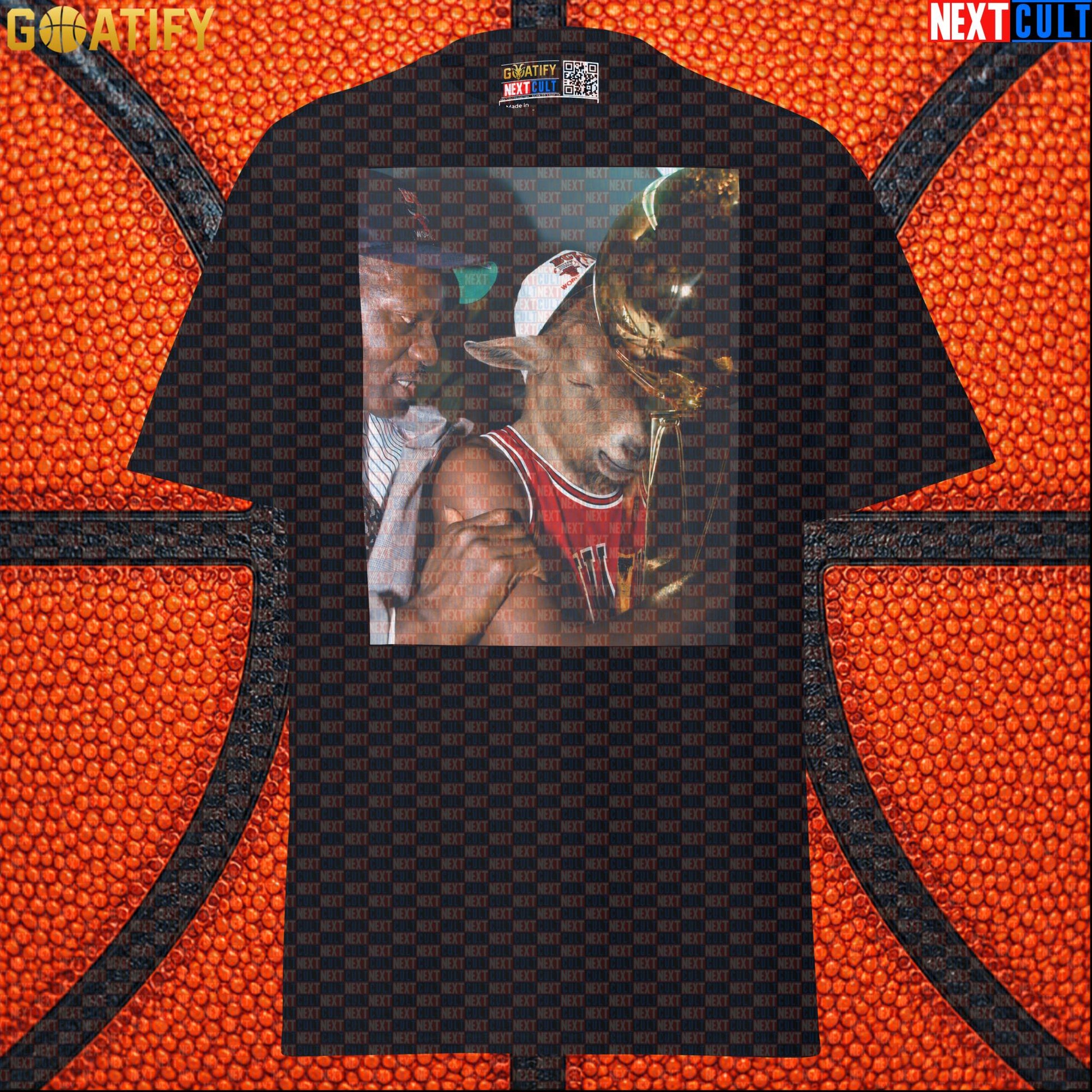 Michael Jordan T-Shirt – GOAT Championship Celebration Graphic Tee for Bulls & NBA Fans |  | ["Basketball", "Chicago Bulls", "Michael Jordan", "NBA"]