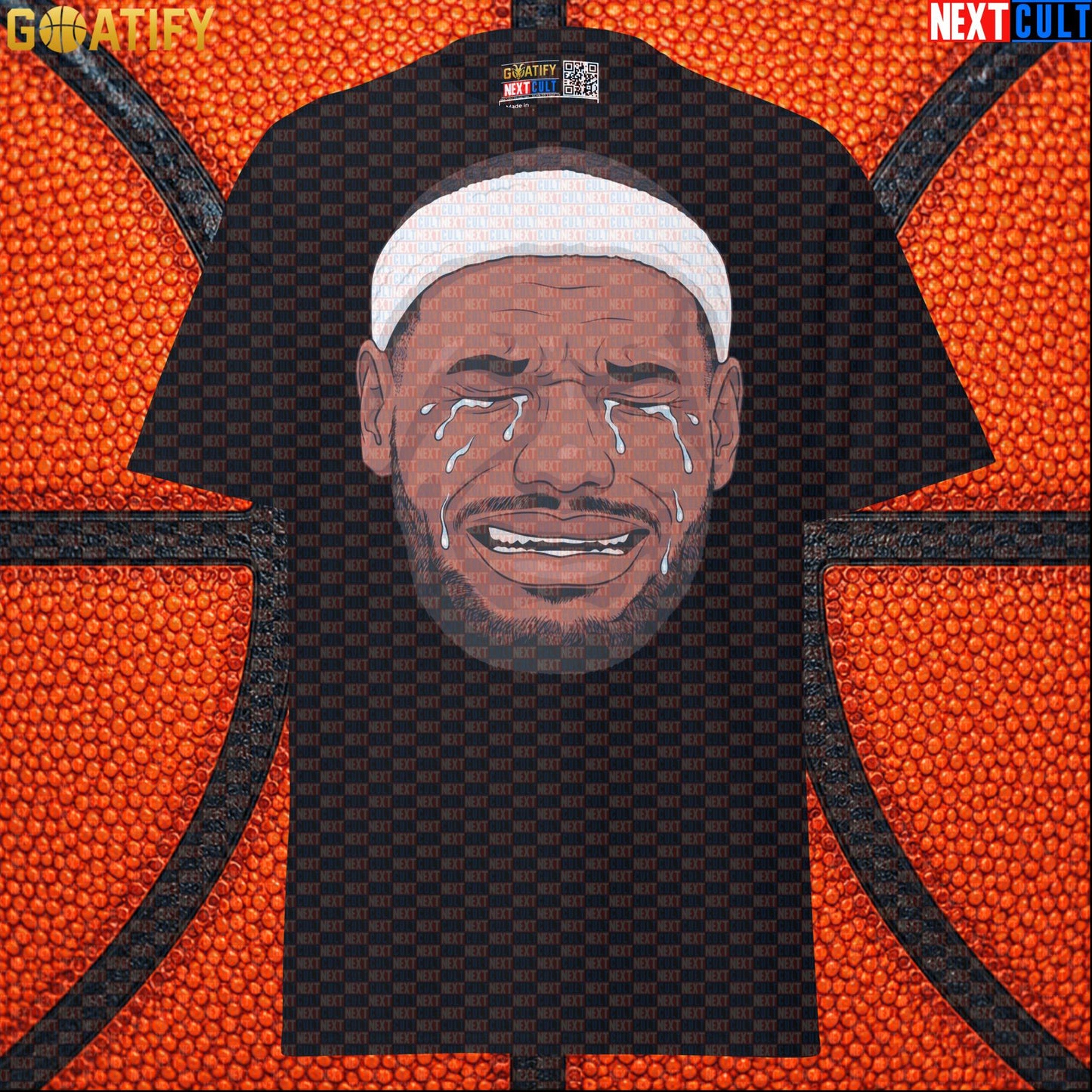 Crying LeBron Meme T-Shirt – Funny NBA Basketball Graphic Tee Game Day Gift for Fans |  | ["Basketball", "LeBron James", "NBA"]