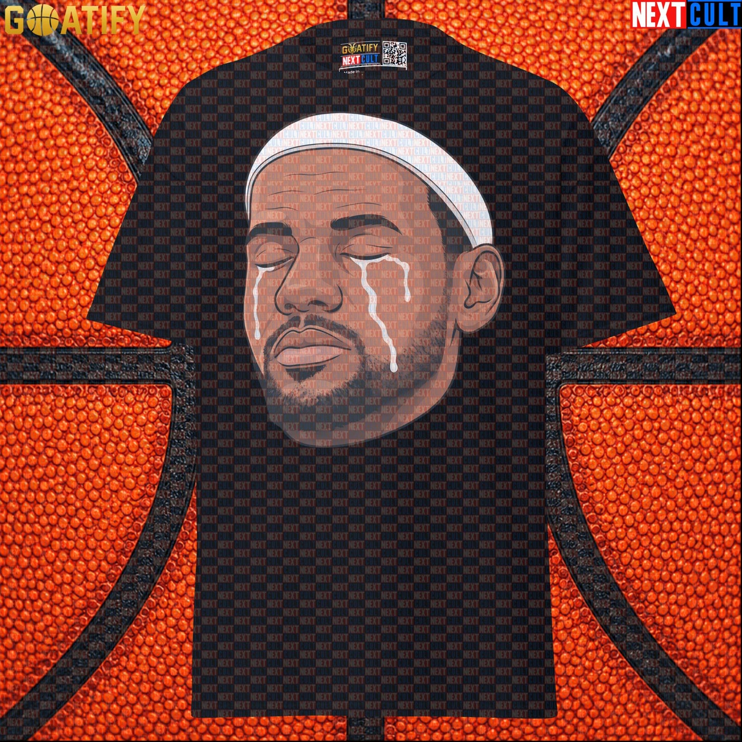 Crying LeBron Meme T-Shirt – Emotional NBA Basketball Graphic Tee Gift for Sports Fans |  | ["Basketball", "LeBron James", "NBA"]