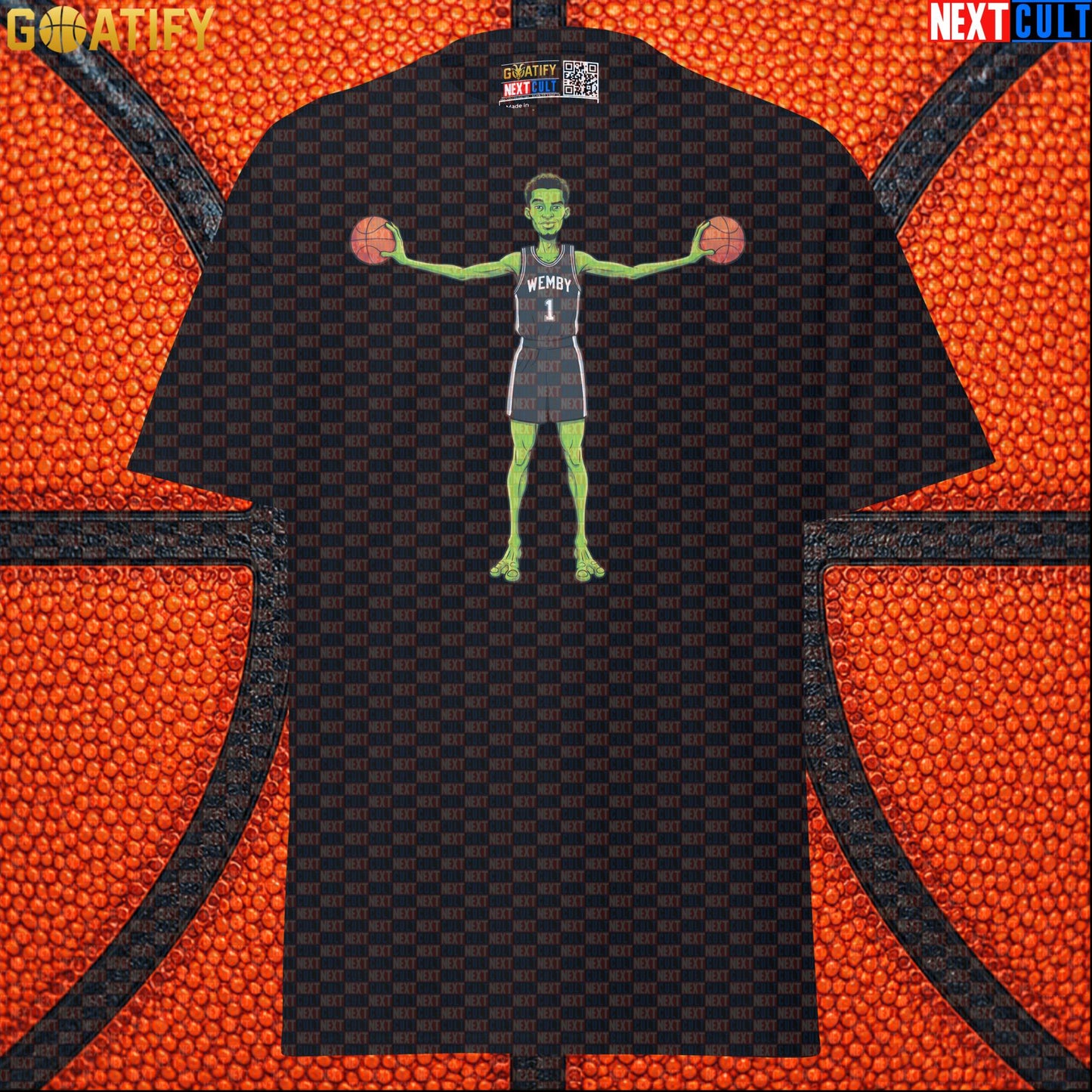 Basketball T-Shirt Alien Wemby Sci-Fi Graphic for Spurs Fans, Game Day and NBA Gifts |  | ["Basketball", "France", "NBA", "San Antonio Spurs", "Victor Wembanyama", "Wemby"]