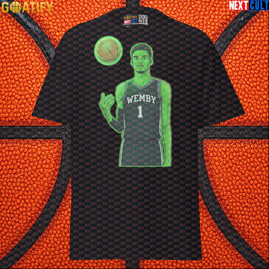 Basketball T-Shirt Alien Wemby Sci-Fi Graphic for Spurs Fans, Watch Parties and NBA Gifts |  | ["Basketball", "France", "NBA", "San Antonio Spurs", "Victor Wembanyama", "Wemby"]