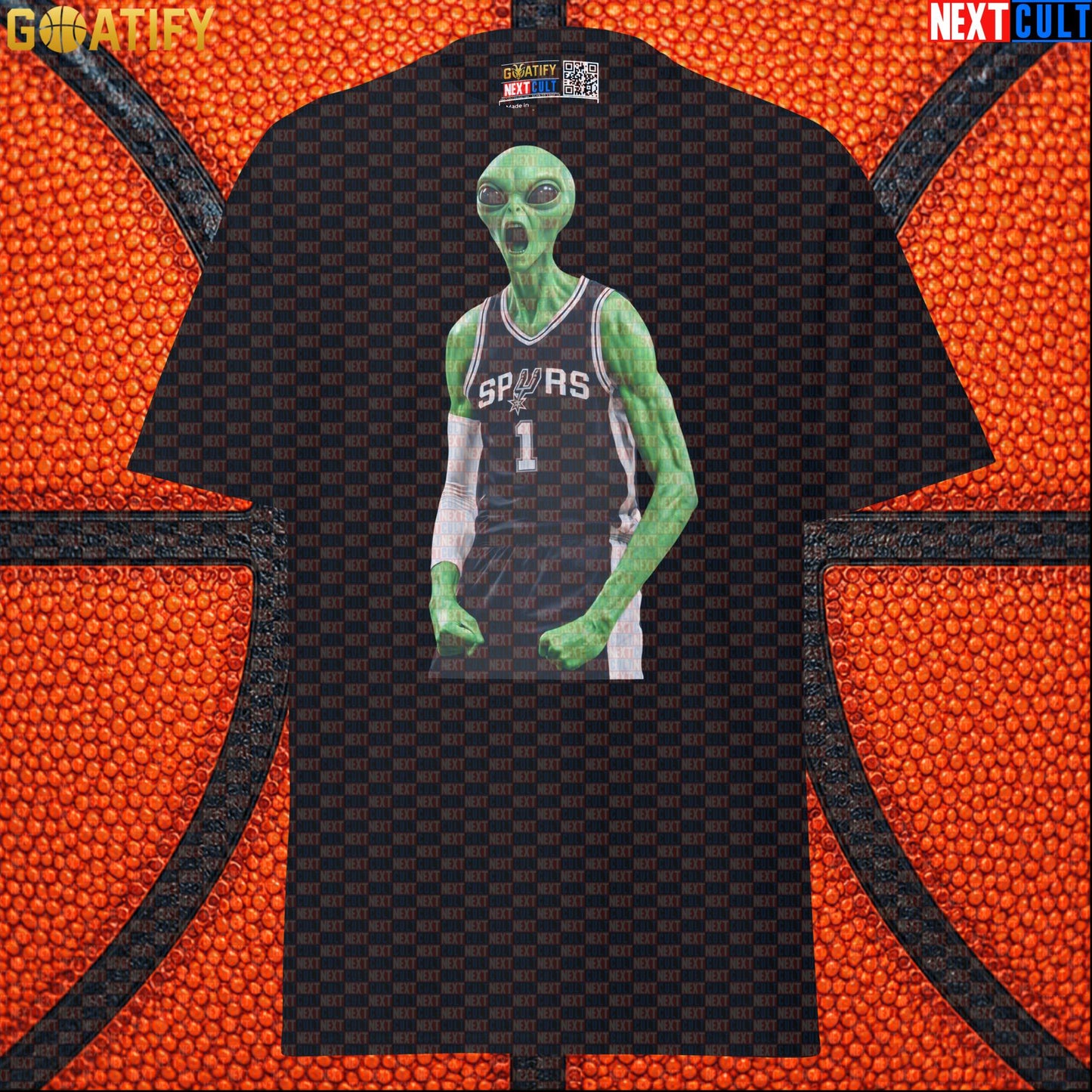 Basketball T-Shirt Alien Wemby Screaming Graphic for Victor Wembanyama and Spurs Fans |  | ["Basketball", "France", "NBA", "San Antonio Spurs", "Victor Wembanyama", "Wemby"]