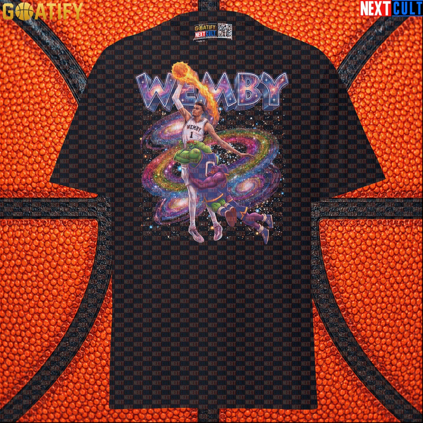 Basketball T-Shirt Victor Wembanyama Space Jam Dunk Graphic for Spurs Fans and Sci-Fi Gift |  | ["Basketball", "France", "NBA", "San Antonio Spurs", "Victor Wembanyama", "Wemby"]