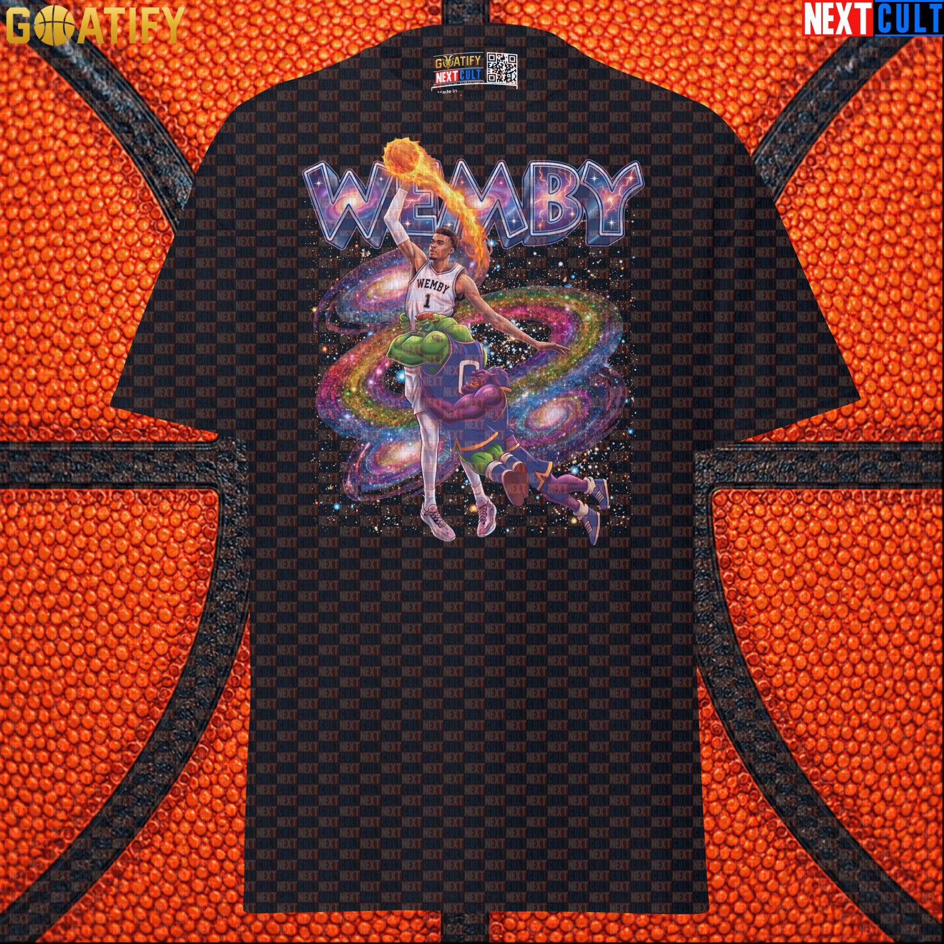 Basketball T-Shirt Victor Wembanyama Space Jam Dunk Graphic for Spurs Fans and Sci-Fi Gift |  | ["Basketball", "France", "NBA", "San Antonio Spurs", "Victor Wembanyama", "Wemby"]