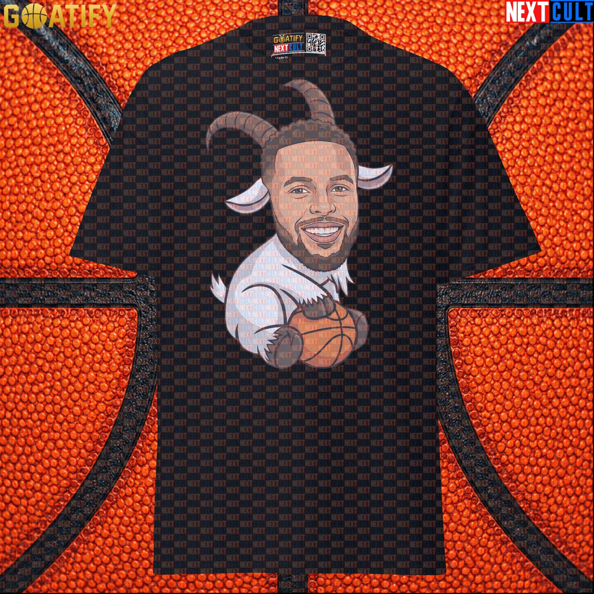 Stephen Curry T-Shirt GOAT Basketball Graphic Tee for Warriors Fans, Funny NBA Sports Gift |  | ["Basketball", "Golden State Warriors", "NBA", "Stephen Curry"]