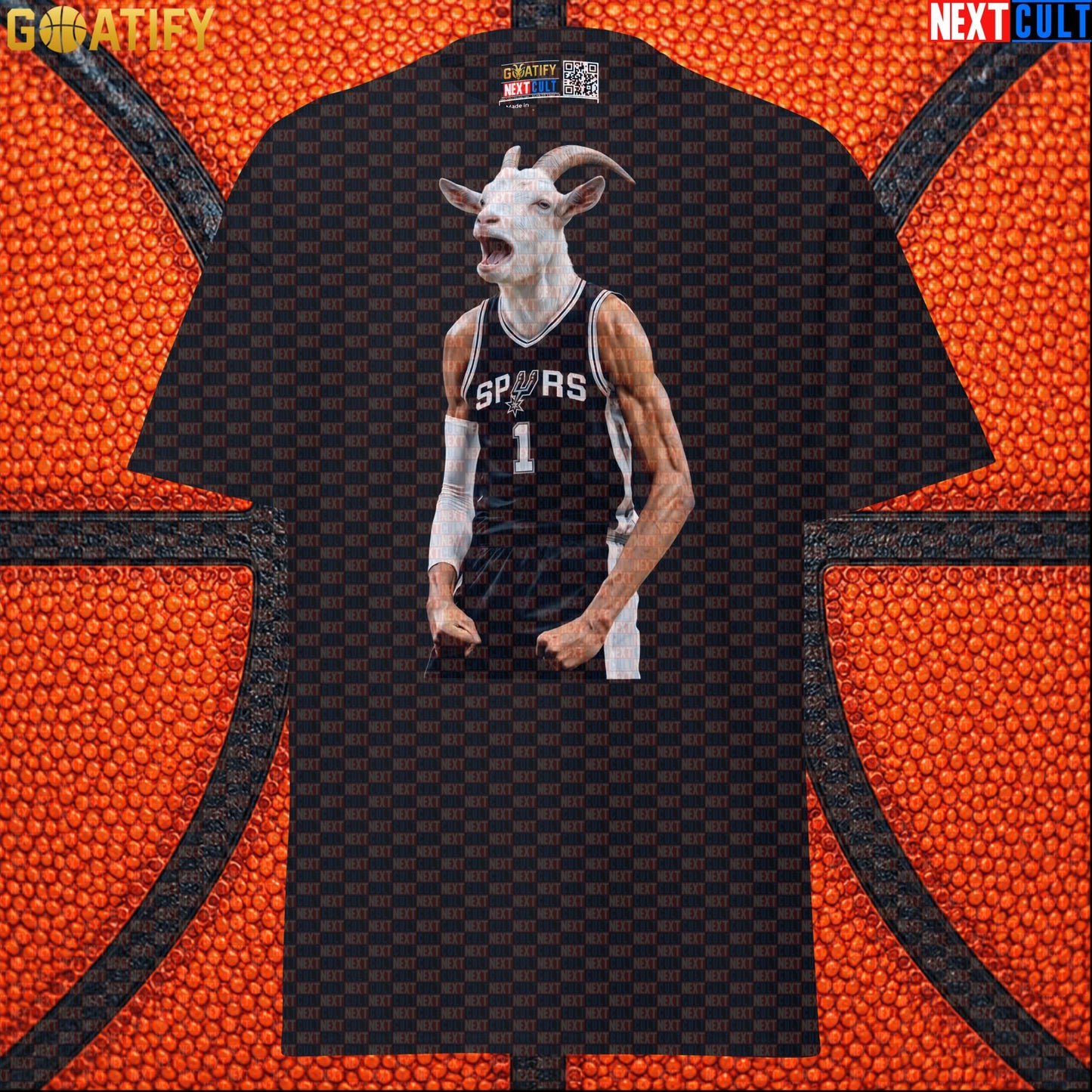 T-Shirt Victor Wembanyama GOAT Basketball Graphic Tee for Spurs Fans Funny NBA Sports Gift | T-shirts | ["Basketball", "France", "NBA", "NCB", "San Antonio Spurs", "Victor Wembanyama", "Wemby"]