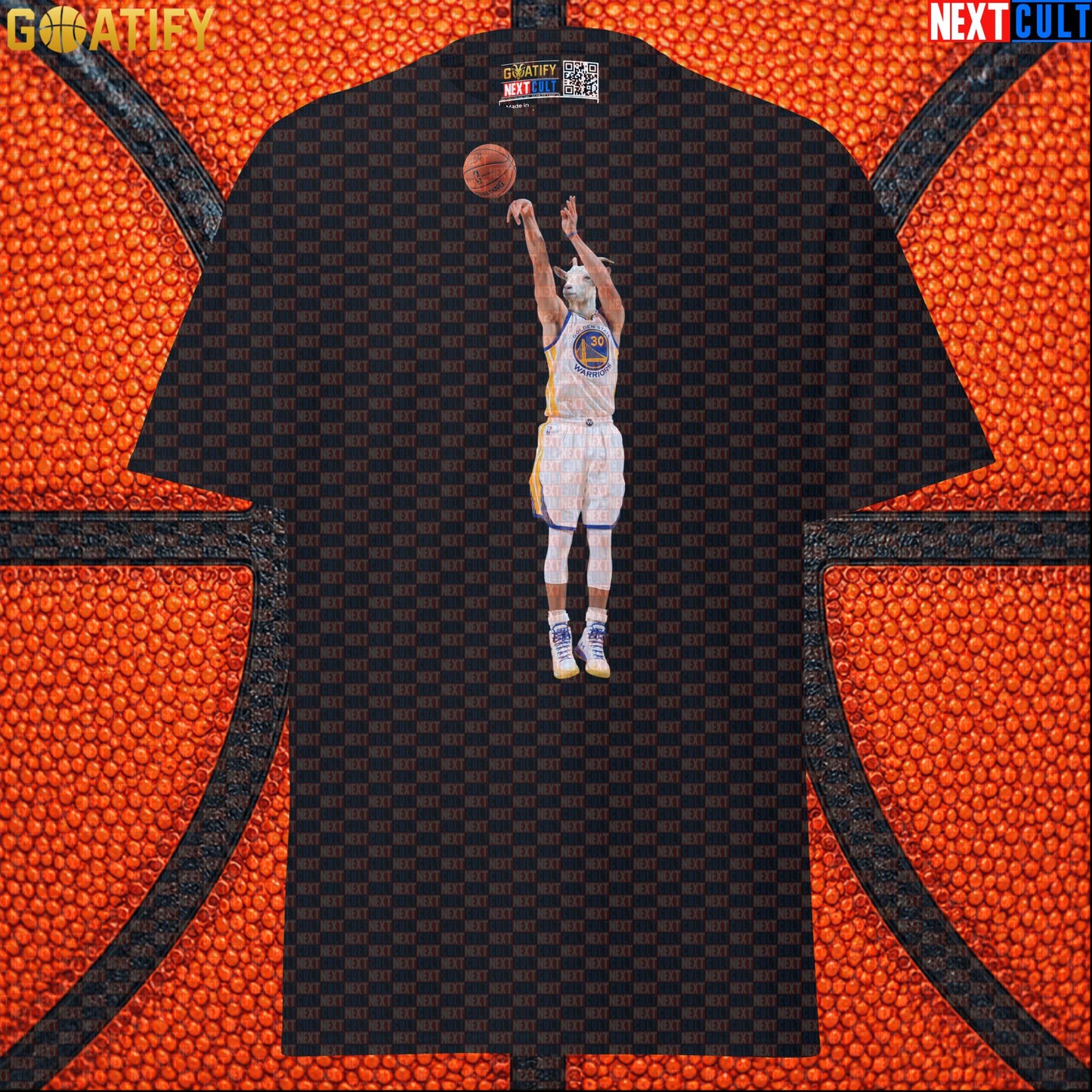 T-Shirt Stephen Curry GOAT 3 Pointer Graphic Tee for Warriors Fans NBA Basketball Gift Black T-shirts Next Cult Brand