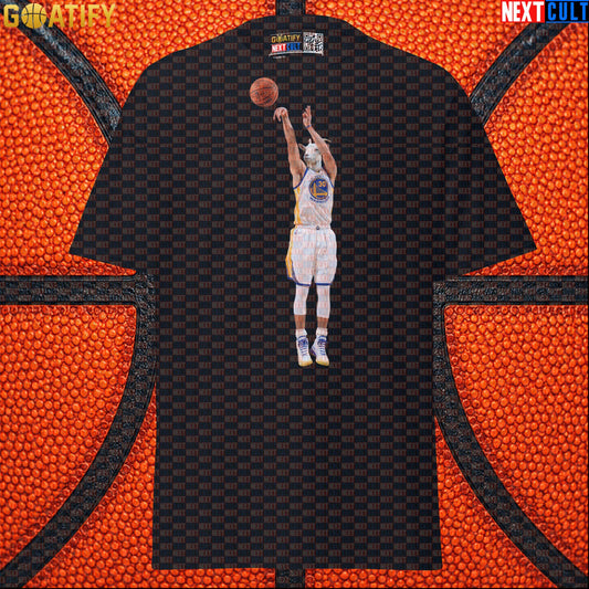 T-Shirt Stephen Curry GOAT 3 Pointer Graphic Tee for Warriors Fans NBA Basketball Gift Black T-shirts Next Cult Brand