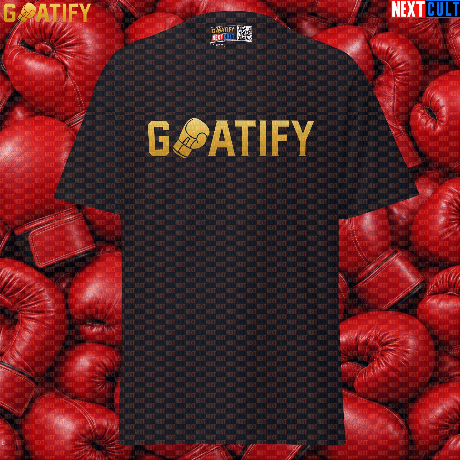 Boxing GOAT T-Shirt GOATIFY Gold Fight Graphic Tee for Boxing Fans & Martial Arts Gifts | T-shirts | ["Boxing", "Martial Arts", "NCB"]