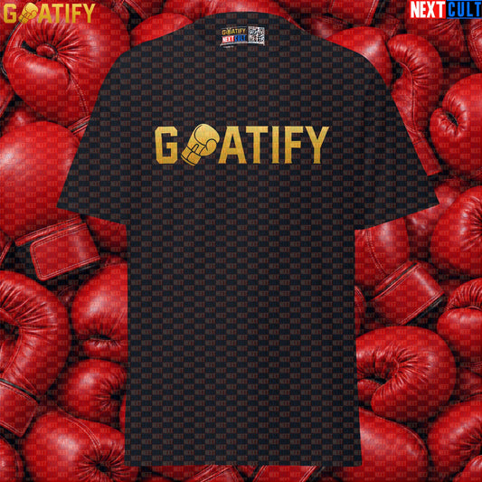 Boxing GOAT T-Shirt GOATIFY Gold Fight Graphic Tee for Boxing Fans & Martial Arts Gifts | T-shirts | ["Boxing", "Martial Arts", "NCB"]