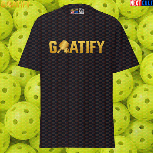 Pickleball GOAT T-Shirt Golden Paddle & Ball Graphic for Players, Fans & Gifts | GOATIFY | T-shirts | ["NCB", "Pickleball"]