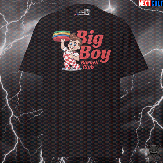 Big Boy Barbell Club Funny Gym Shirt | Powerlifting Meme Tee & Essential Pump Cover Top T-shirts Next Cult Brand