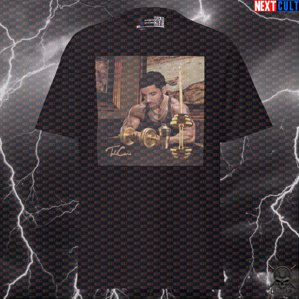 Swole Drake Take Care Parody Gym T-Shirt | Funny Bodybuilding Meme Tee | Rap Music Pump Cover T-shirts Next Cult Brand