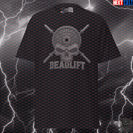 Deadlift T-Shirt Skull Graphic for Lifters, Hardcore Gym Shirt, Leg Day Pump Cover Gift T-shirts Next Cult Brand
