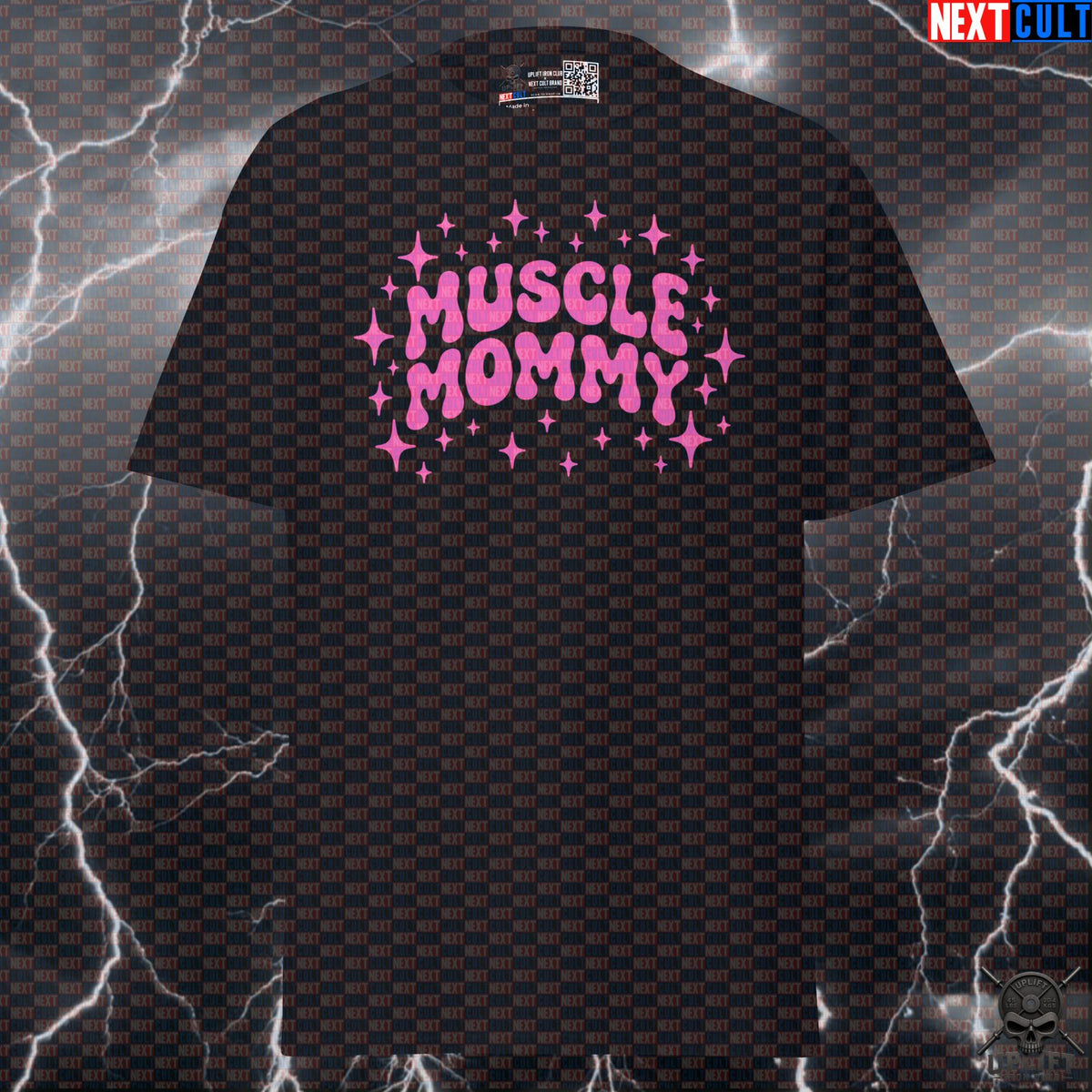 Muscle Mommy T-Shirt Pink Gym Girl Graphic for Women, Lifters, Workout & Fitness Gift | T-shirts | ["Bodybuilding", "Fitness", "Gym", "Gym Girl", "Muscle Mommy", "NCB", "Pump Cover", "Workout"]