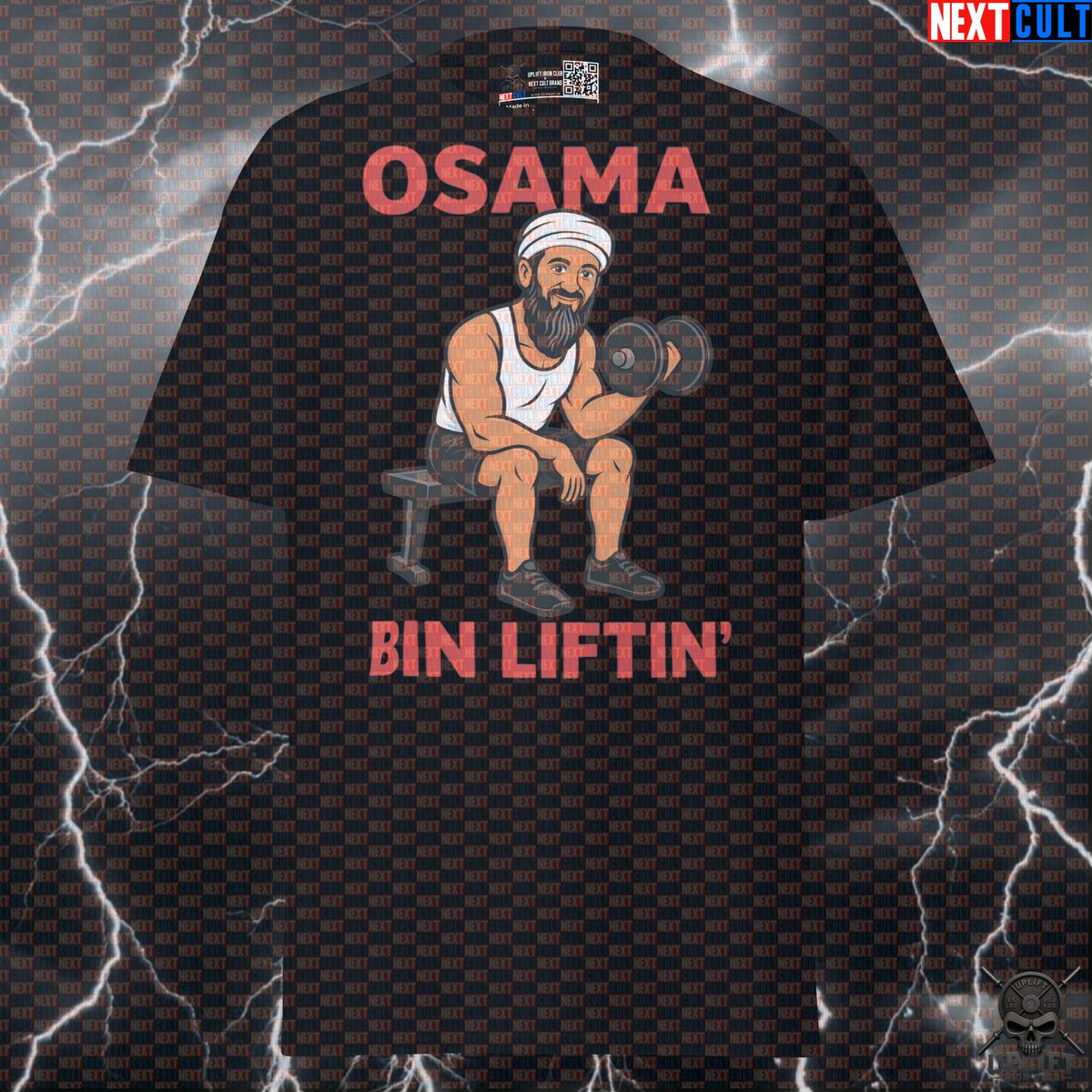 Funny Gym T-Shirt – Osama Bin Liftin Parody Shirt for Lifters, Bodybuilders & Gym Bros | T-shirts | ["Bodybuilding", "Fitness", "Gym", "NCB", "Pump Cover", "Workout"]