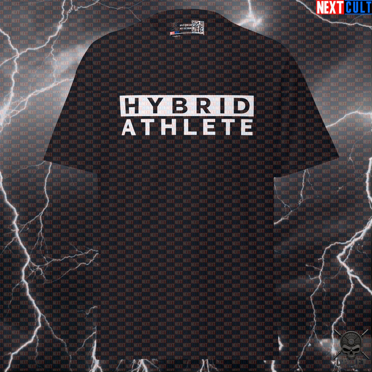 Hybrid Athlete T-Shirt – Strength & Endurance Gym Shirt for Runners, Lifters & Racers | T-shirts | ["CrossFit", "Fitness", "Gym", "Hybrid Athlete", "HYROX", "NCB", "Pump Cover", "Workout"]