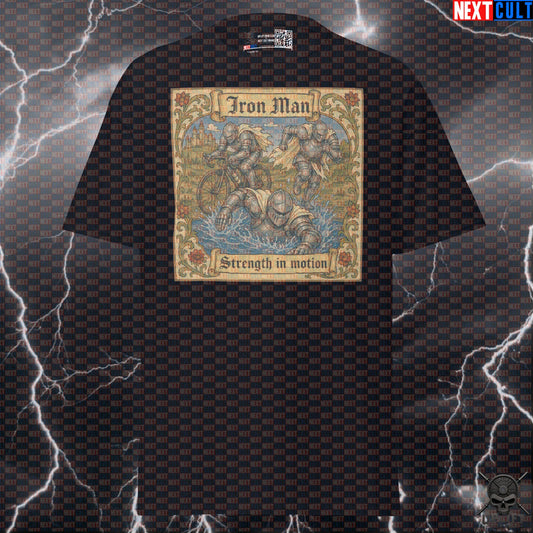 Hybrid Athlete T-Shirt – Iron Man Medieval Triathlon Gym Shirt for Endurance Racers T-shirts Next Cult Brand
