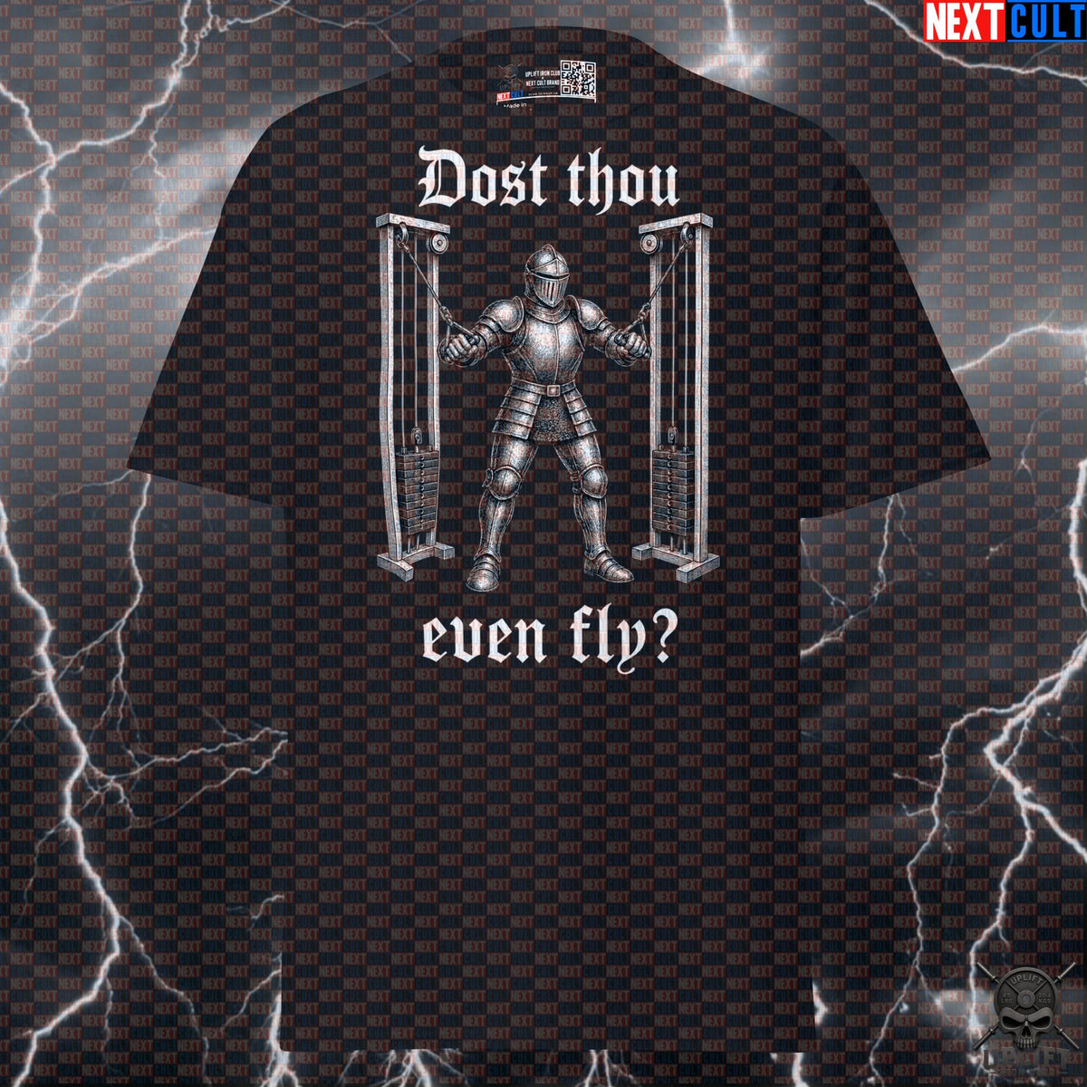 Gym T-Shirt Dost Thou Even Fly Medieval Knight Pec Fly Shirt for Bodybuilders T-shirts Next Cult Brand