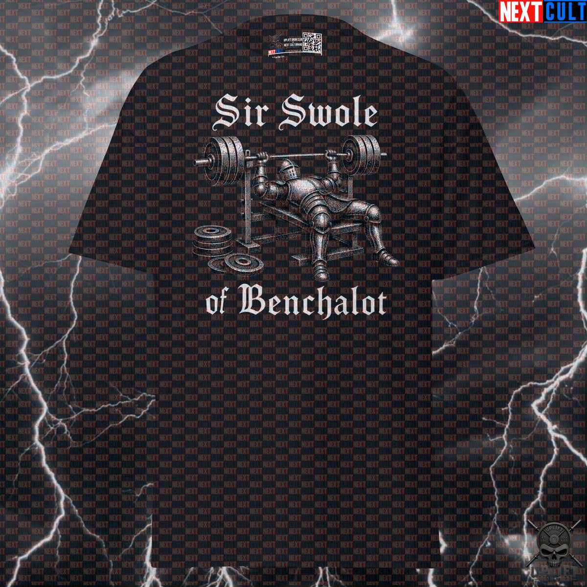 Gym T-Shirt Sir Swole of Benchalot Medieval Knight Bench Press Shirt for Lifters T-shirts Next Cult Brand