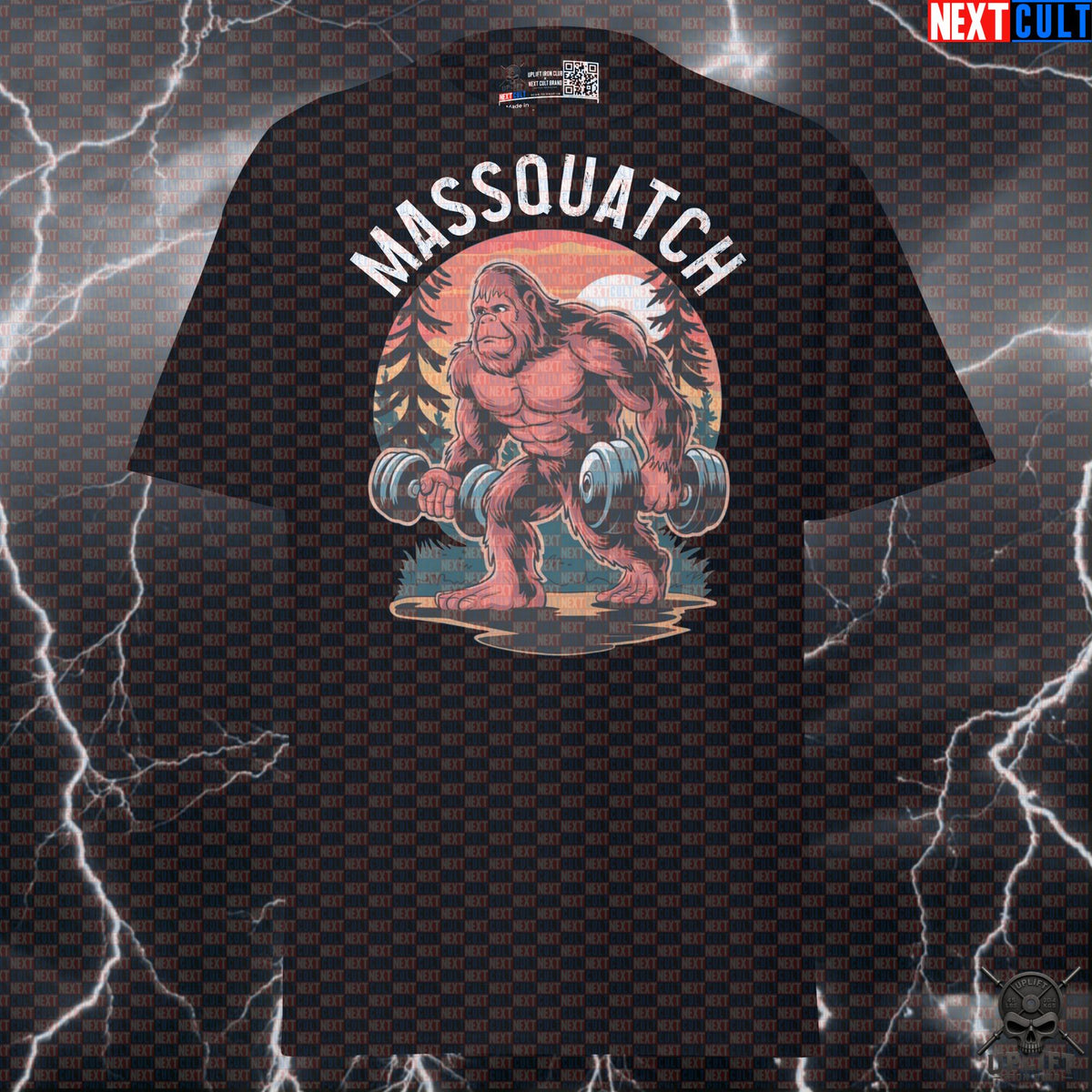 Massquatch Bigfoot Gym T-Shirt - Funny Sasquatch Workout Tee for Lifters, Bodybuilding & Fitness Meme Lovers T-shirts Next Cult Brand