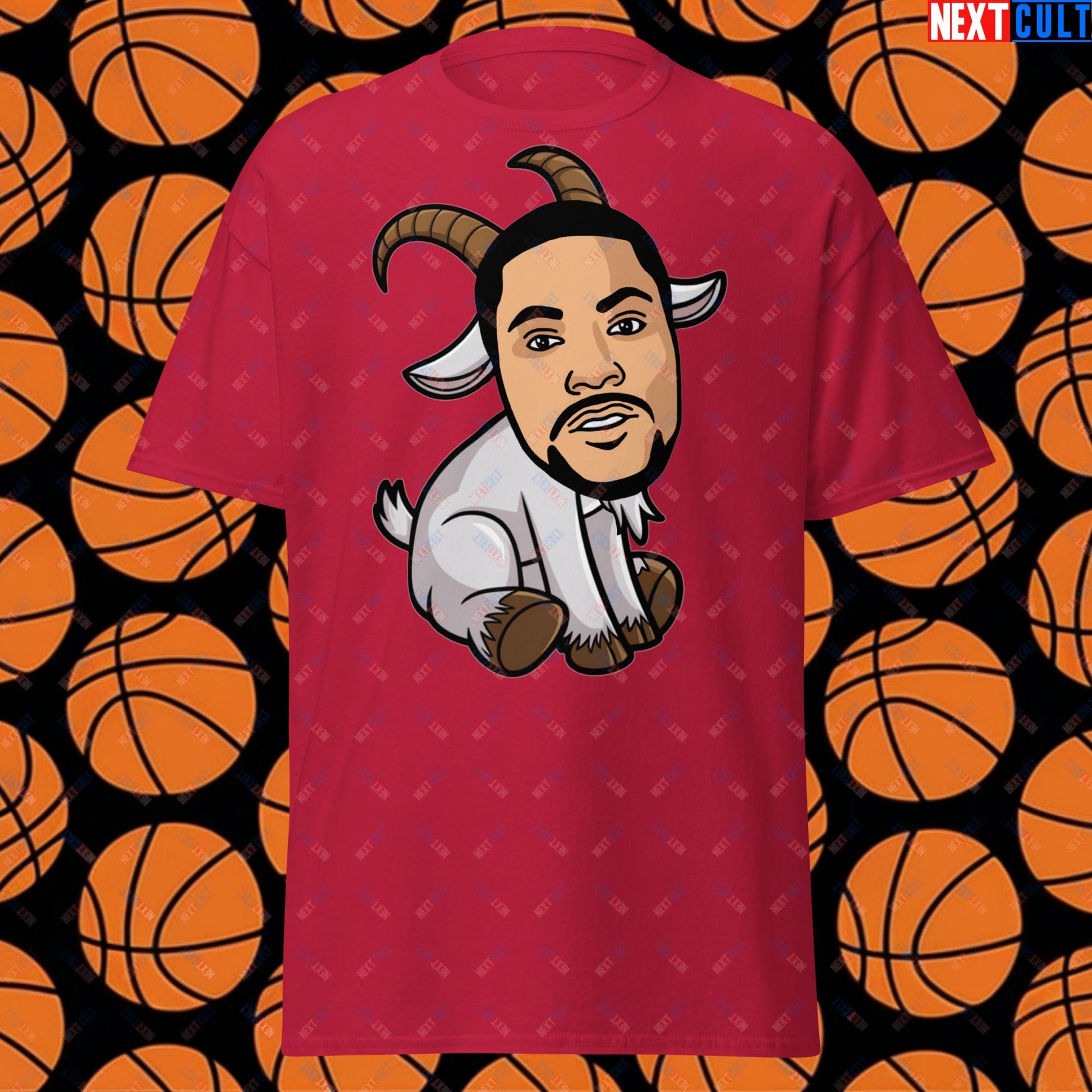 Derrick Rose G.O.A.T. T-Shirt - Funny Basketball Meme Casual Top - Greatest of All Time Tee for Basketball Fans - Perfect Gift for Derrick Rose Fans Unisex tee Cardinal T-shirts Basketball Chicago Bulls Derrick Rose G.O.A.T. NBA Next Cult Brand