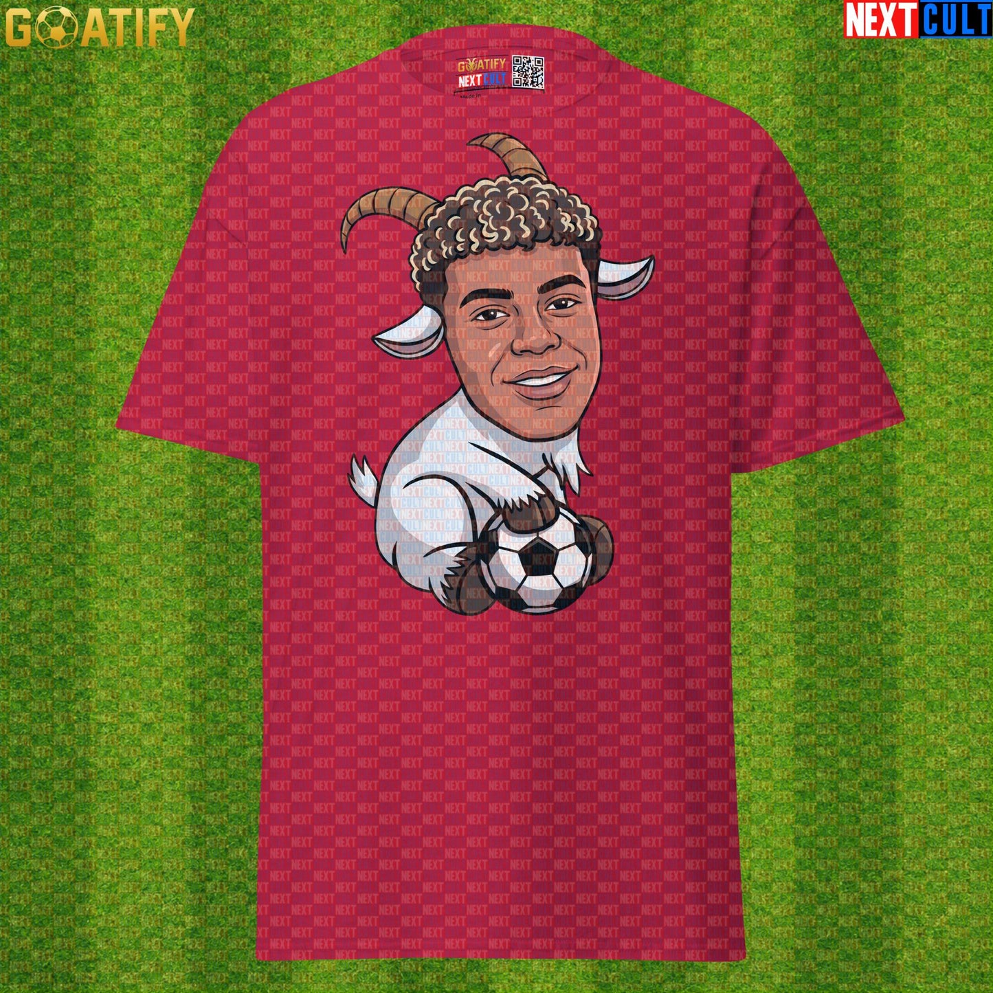 Lamine Yamal T-Shirt – Baby GOAT Soccer Graphic Tee for Spain Fans and Match Days Cardinal Next Cult Brand