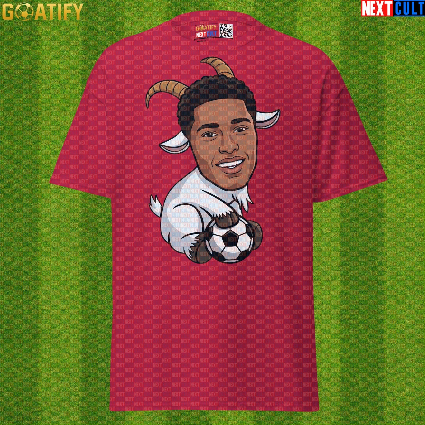 Jude Bellingham T-Shirt – GOAT Midfielder Graphic Tee for Real Madrid and England Fans |  | ["Borussia Dortmund", "England", "Football", "Jude Bellingham", "Real Madrid", "Soccer"]