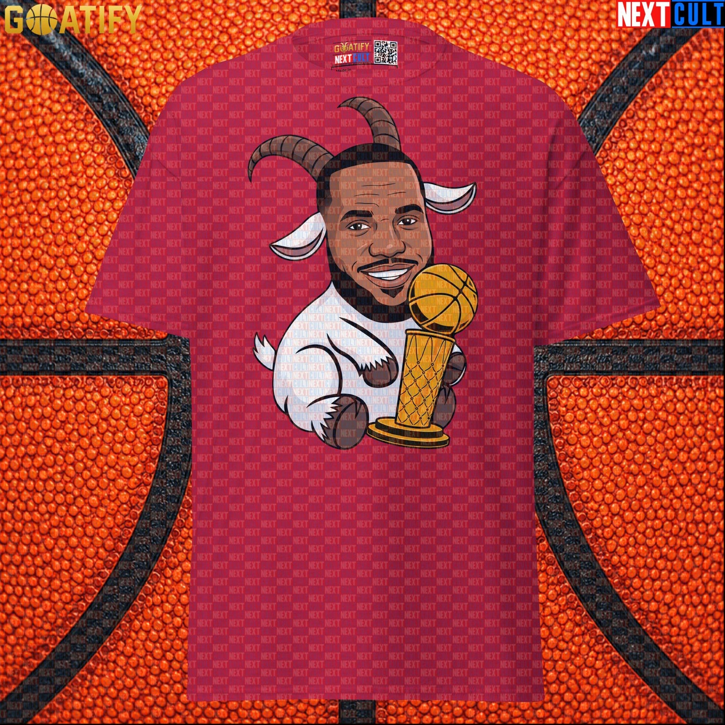 LeBron James T-Shirt – LeGOAT Champion Graphic Tee for NBA Fans and Basketball Gifts |  | ["Basketball", "Cleveland Cavaliers", "LeBron James", "Los Angeles Lakers", "Miami Heat", "NBA"]